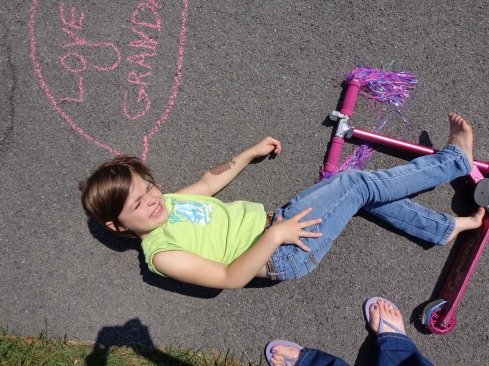 Pin-Fail... Sidewalk Chalk Photo Props Clearly Did Not Work For Painting Sunny